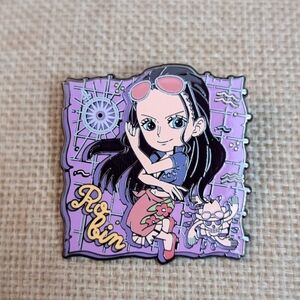 Robin pin One Piece Chibi Character Map Loungefly